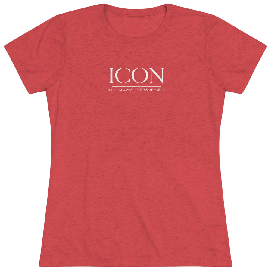 Women's Tri-blend Fitted Tee - ICON