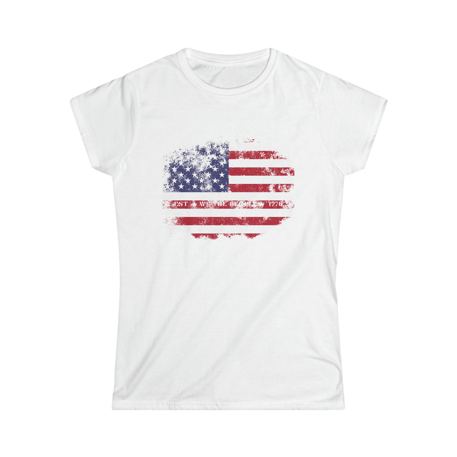 Women's Softstyle Tee - Land of the Free