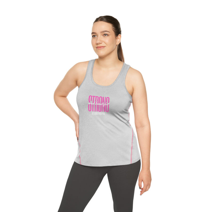 Women's Racerback Sports Top - Strong & Beautiful