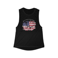 Women's Flowy Muscle Tank - Land of the Free