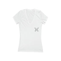 Women's V-neck Tee - "No me Mires" ERA