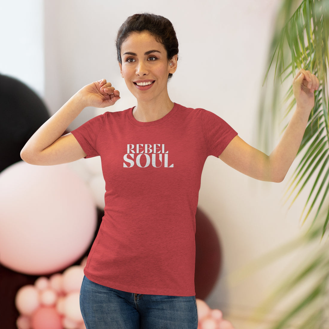 Women's Tri-blend Fitted Tee - Rebel Soul