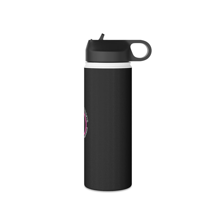 PINK RIBBON - Stainless Steel Water Bottle, Standard Lid