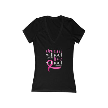 Women's V-neck Tee - Pink Ribbon - *SPECIAL EDITION*