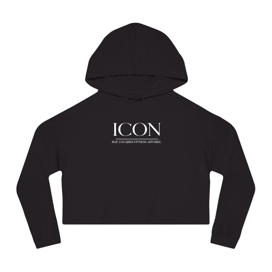 Women's Crop Hooded Sweatshirt - ICON