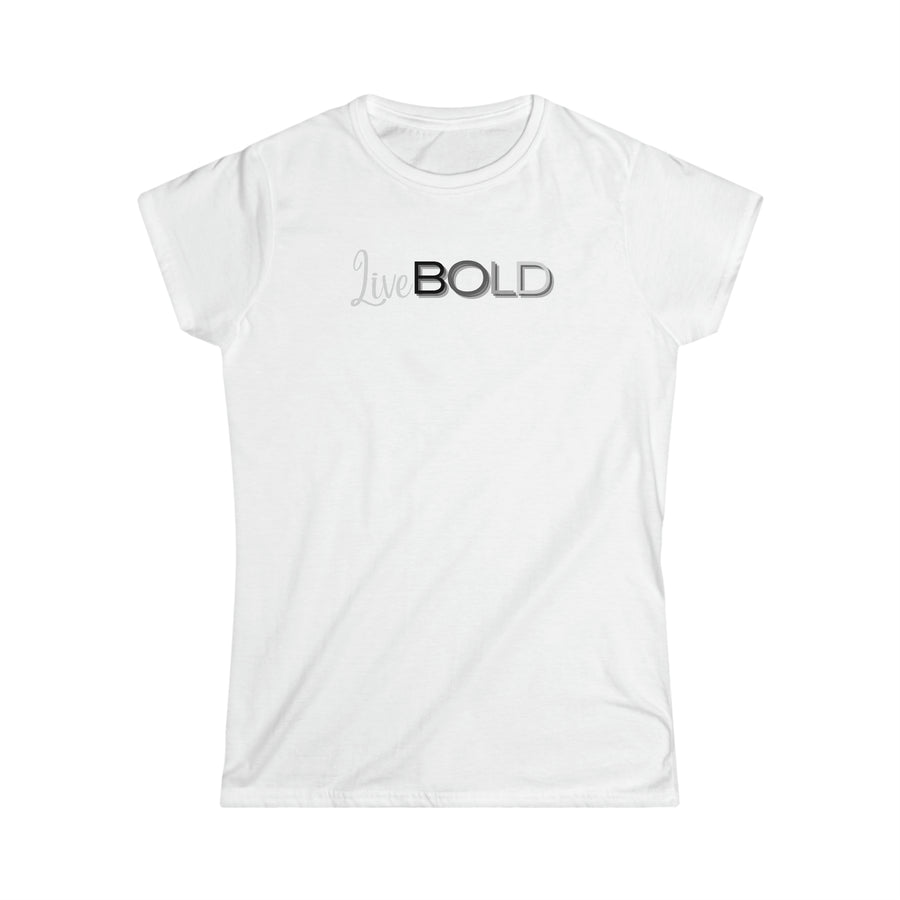 Women's Fitted Tee - Live BOLD