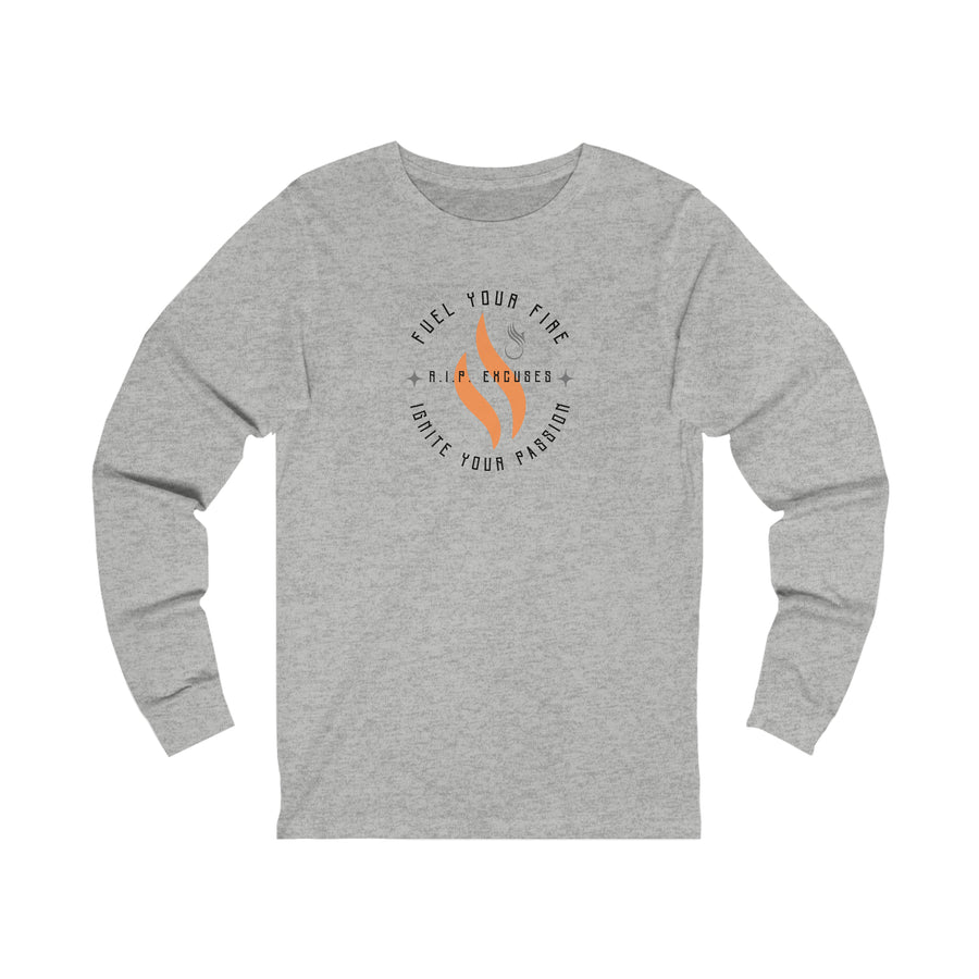 Unisex Jersey Long Sleeve Tee - Fuel your Fire, Ignite your Passion