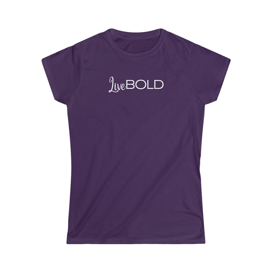 Women's Fitted Tee - Live BOLD