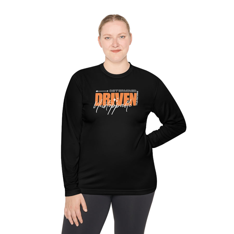 Unisex Lightweight Long Sleeve -  Determined, Driven, & Unstoppable