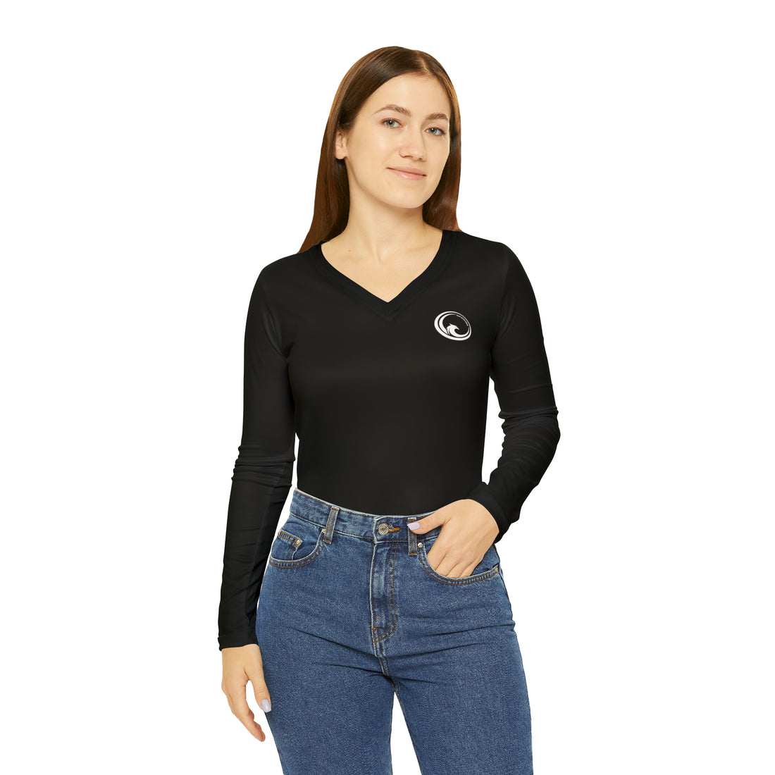 Women's Long Sleeve V-neck - Phoenix Rising