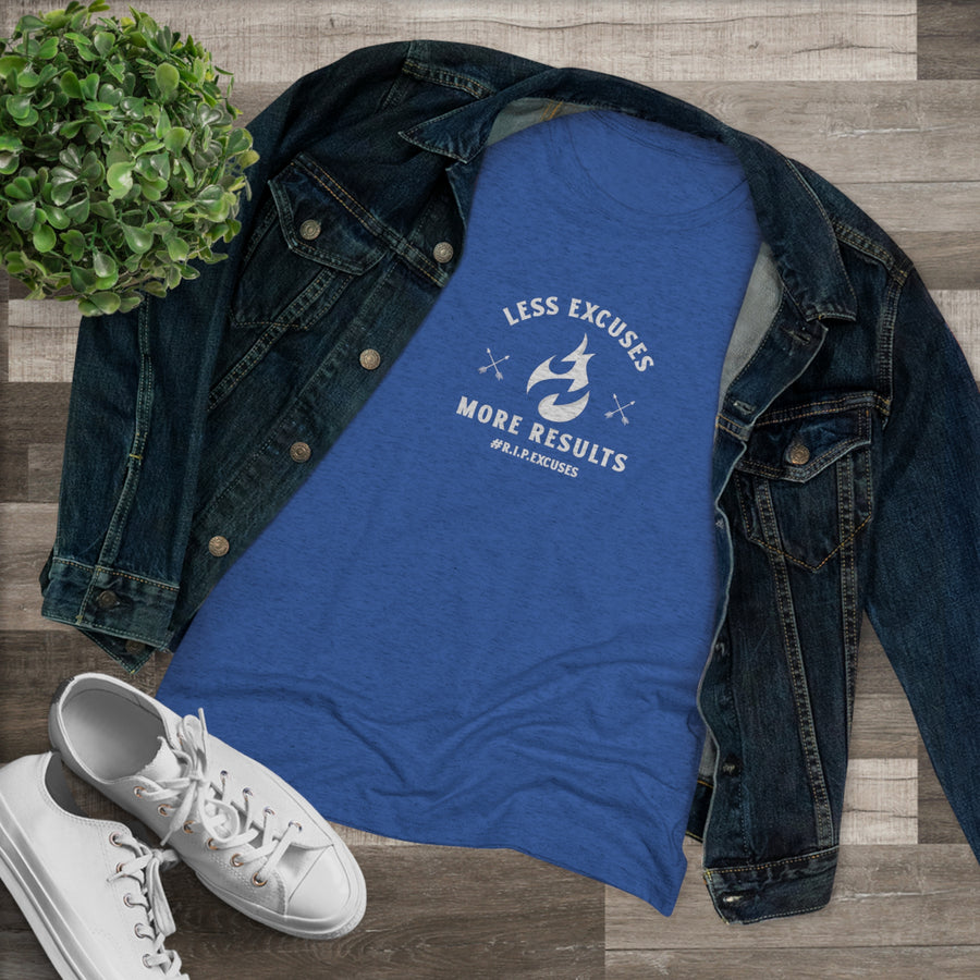 Women's Tri-blend Tee - Less Excuses