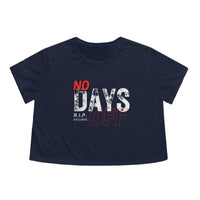 Women's Flowy Cropped Tee - No Days Off