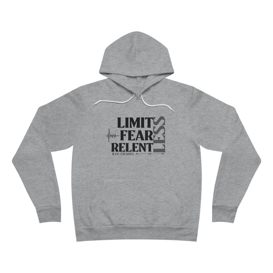 Unisex Fleece Pullover Hoodie - LimitLess, FearLess, RelentLess