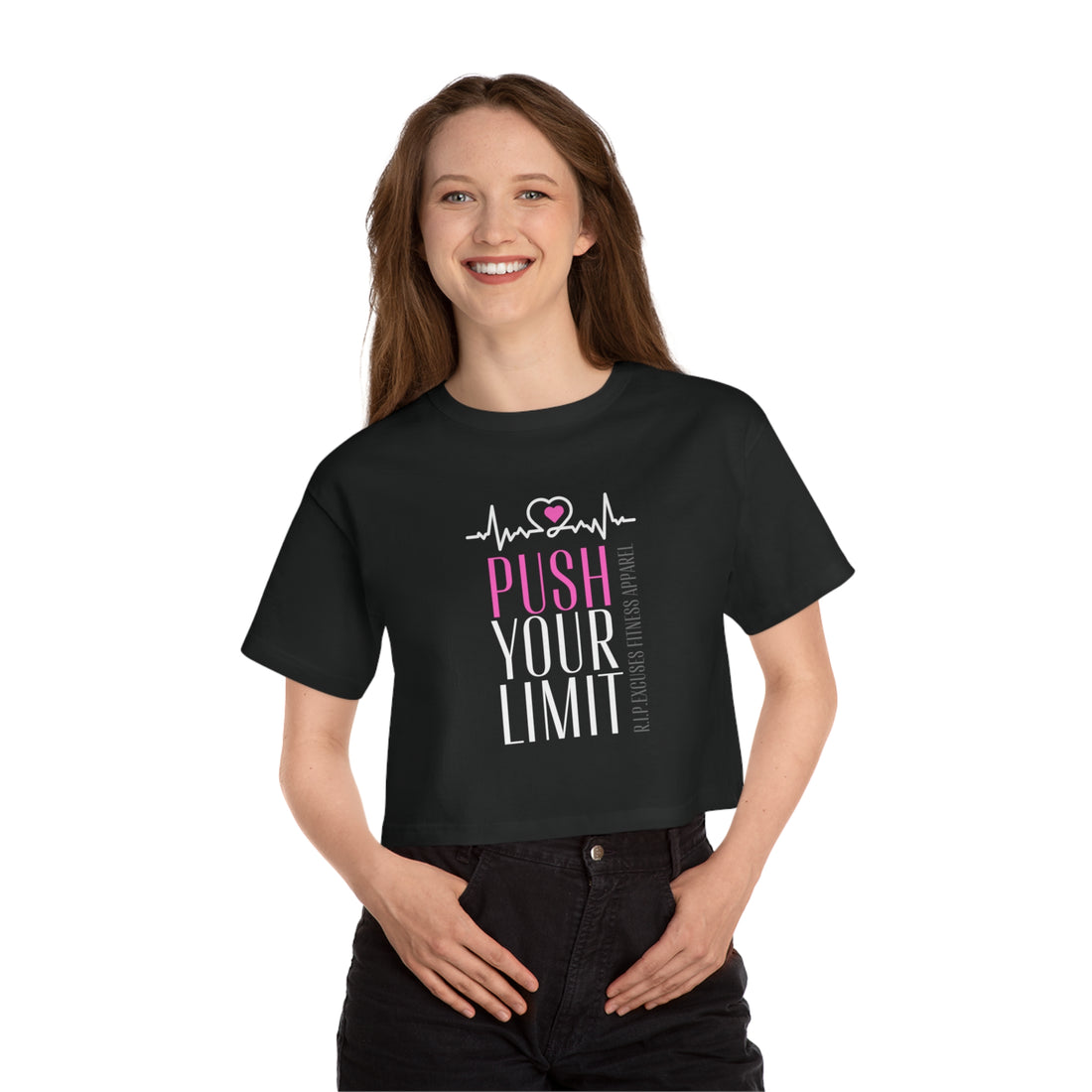 Champion Women's Crop Tee - Push your Limit