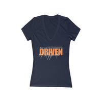 Women' Deep V-Neck Tee - Determined, Driven, & Unstoppable