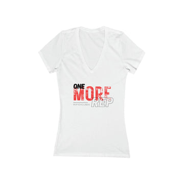 Women' Deep V-Neck Tee - One more Rep