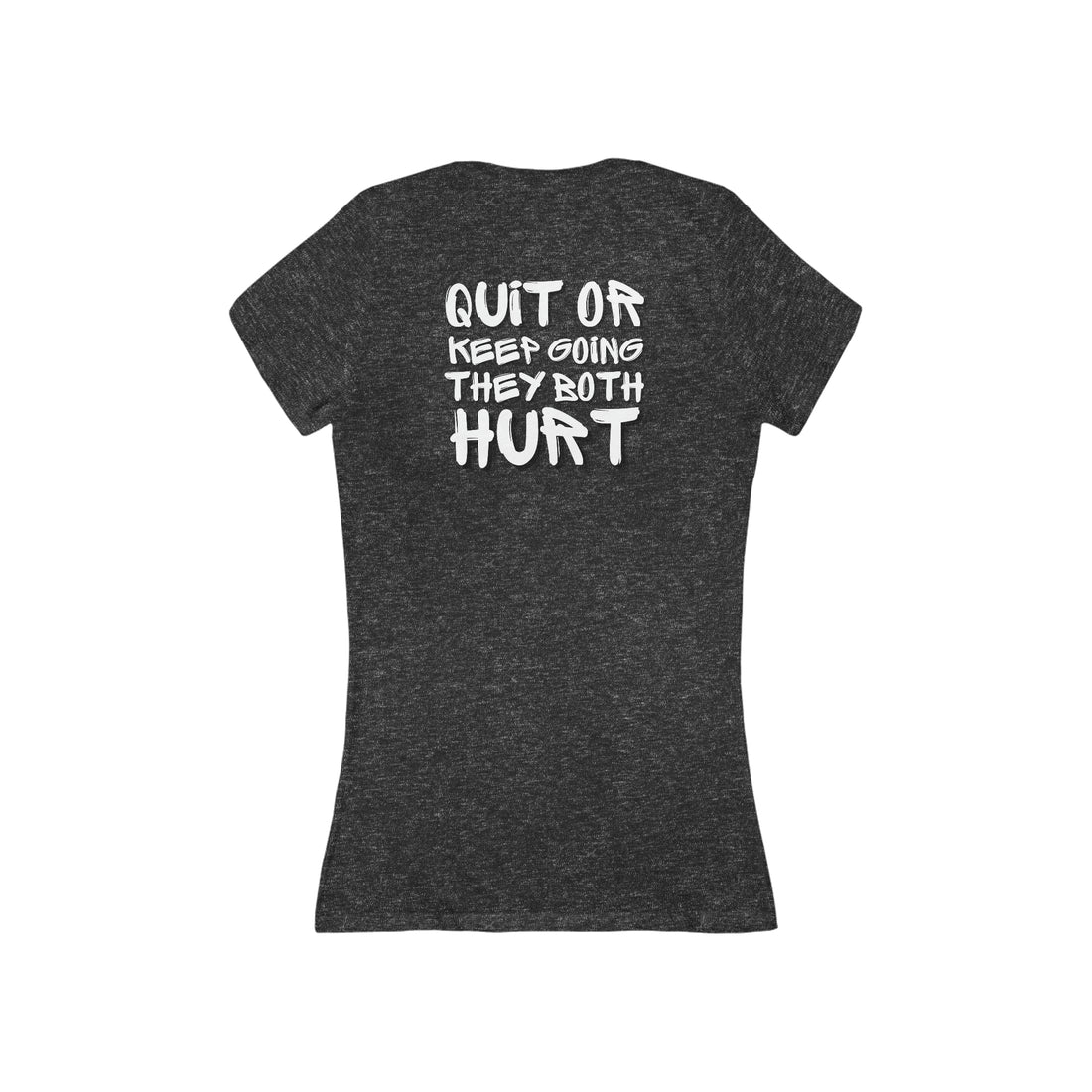 Women's V-neck Tee - RIPX (Quit or Keep Going)