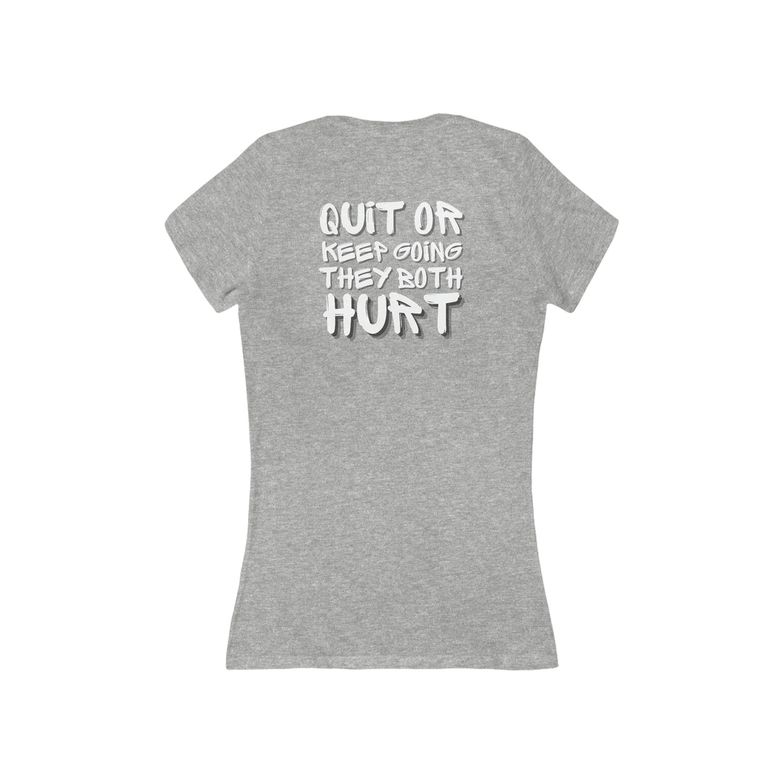 Women's V-neck Tee - RIPX (Quit or Keep Going)