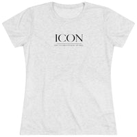 Women's Tri-blend Fitted Tee - ICON