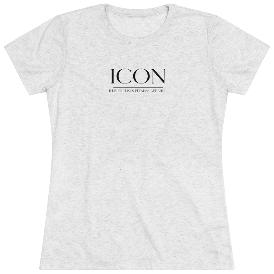 Women's Tri-blend Fitted Tee - ICON