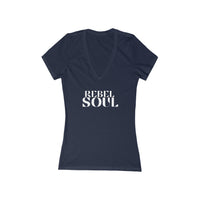 Women' Deep V-Neck Tee - Rebel Soul