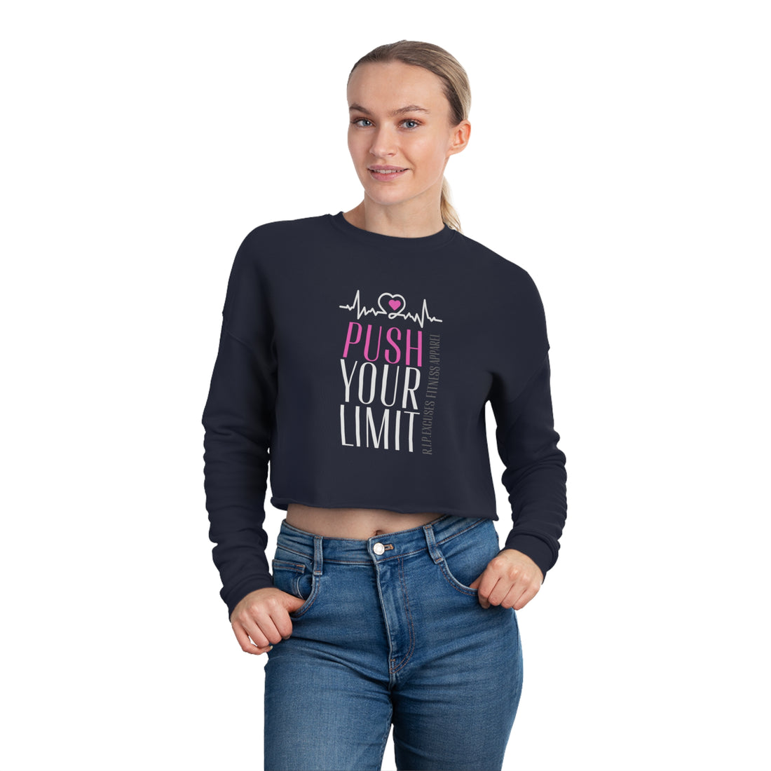 Women's Crop Long-sleeve - Push Your Limit