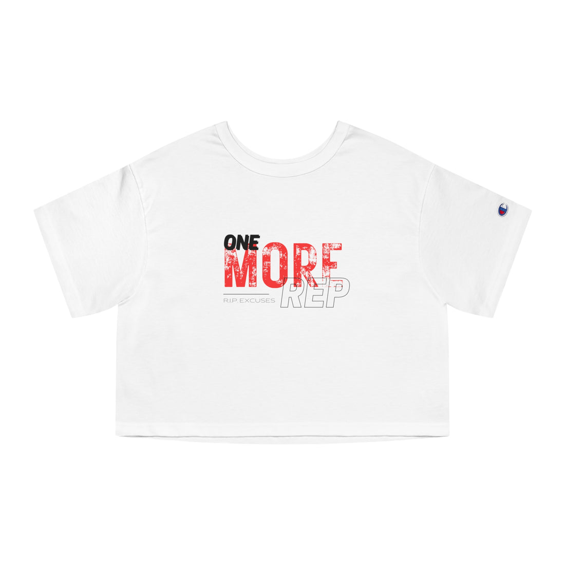 Champion Women's Crop Tee - One more Rep