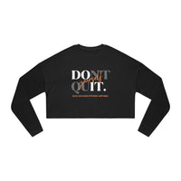 Women's Crop Long-sleeve - Don't Quit