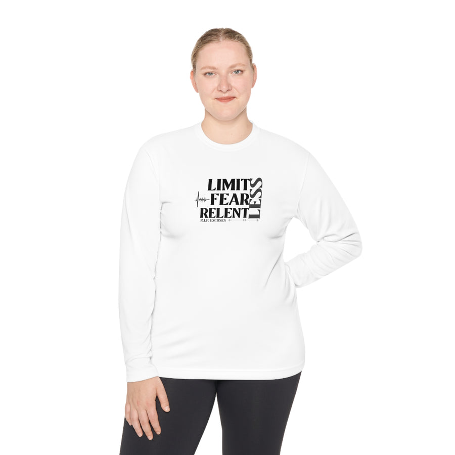 Unisex Lightweight Long Sleeve Tee - LimitLess, FearLess, RelentLess