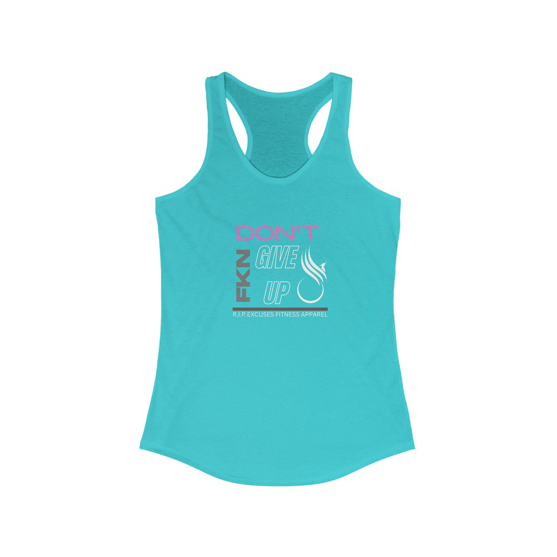 Women's Racerback Tank - Don't Give Up