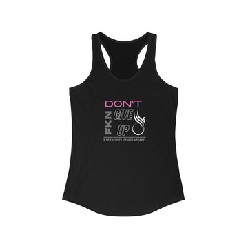 Women's Racerback Tank - Don't Give Up