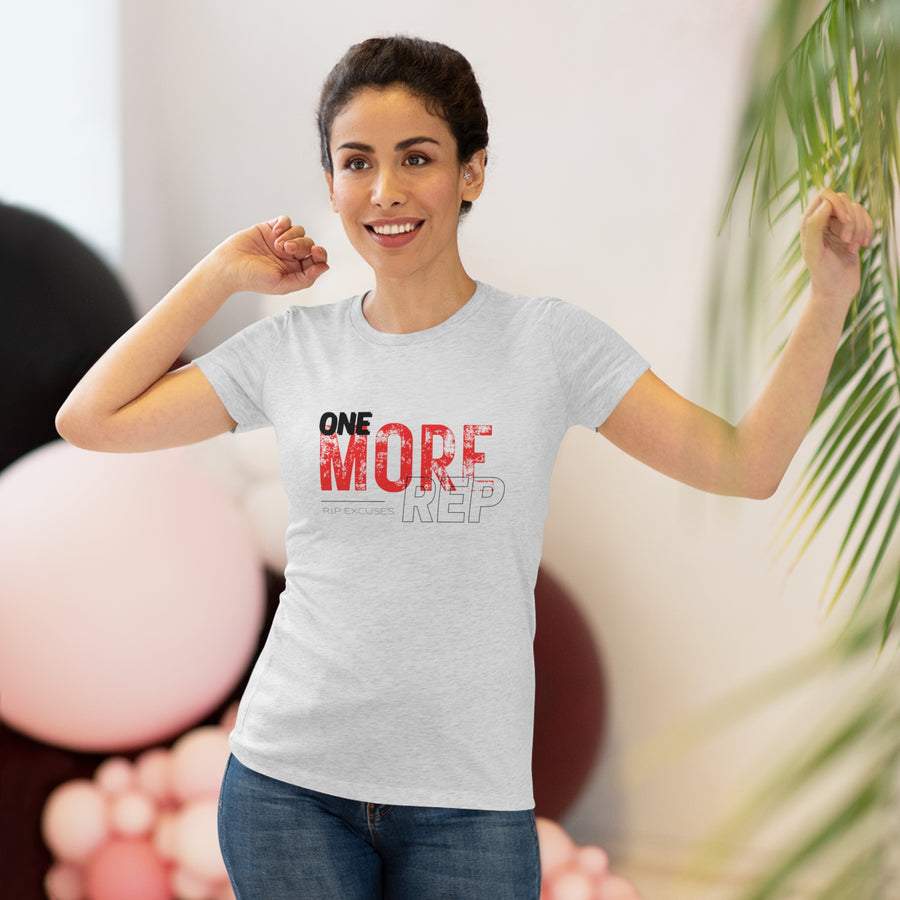 Women's Tri-blend Fitted Tee - One more Rep