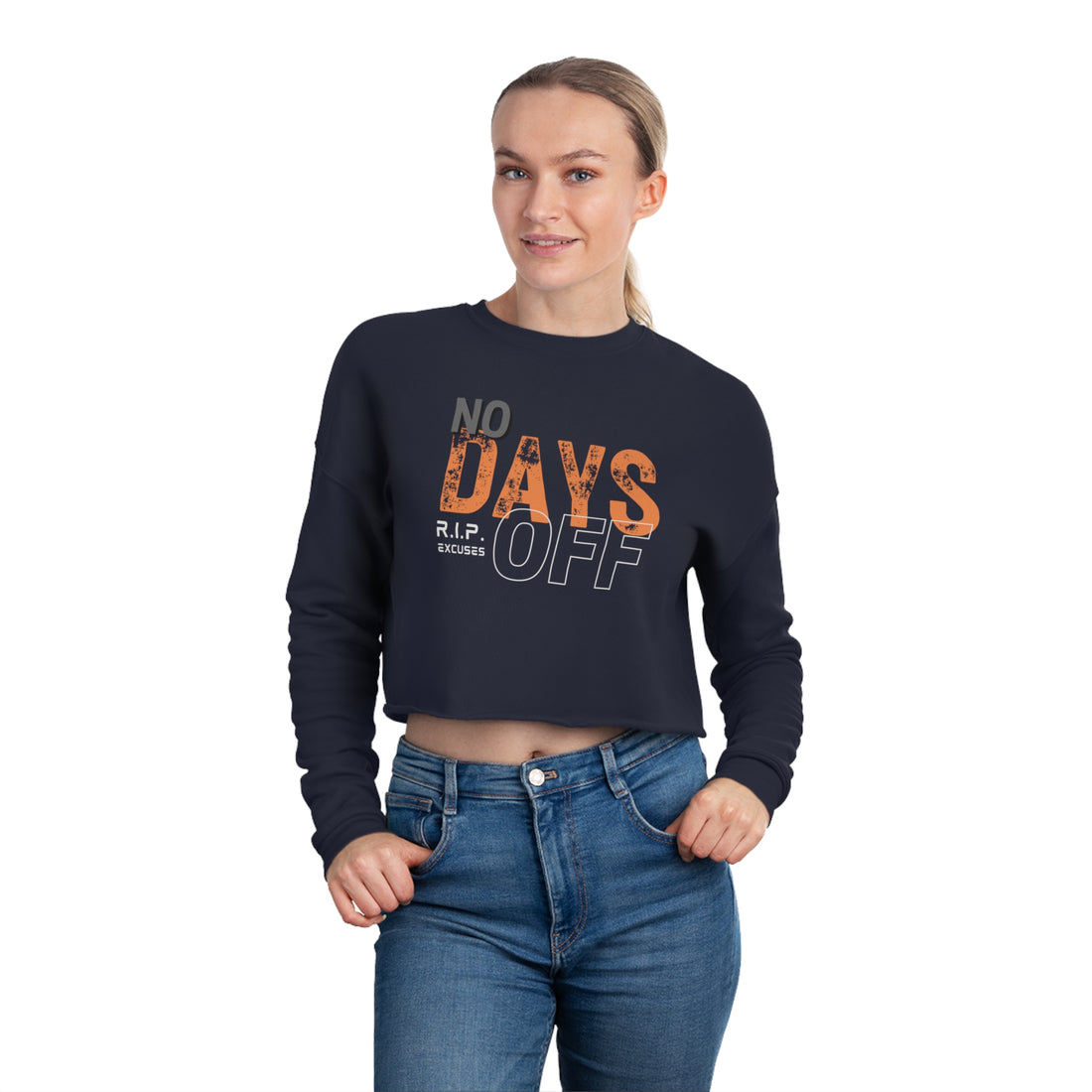 Women's Cropped Longsleeve - No Days Off