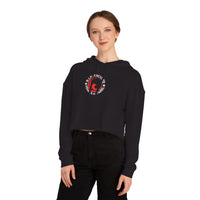 Women's Crop Hooded Sweatshirt - Red Phoenix