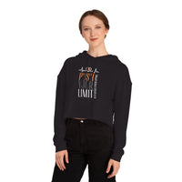 Women’s Crop Hooded Sweatshirt - Push Your Limit