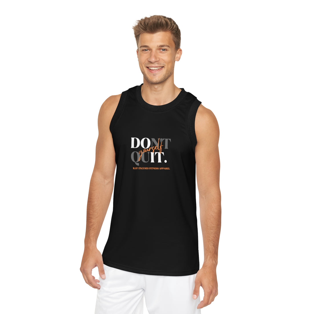 Unisex Basketball Jersey - Don't Quit