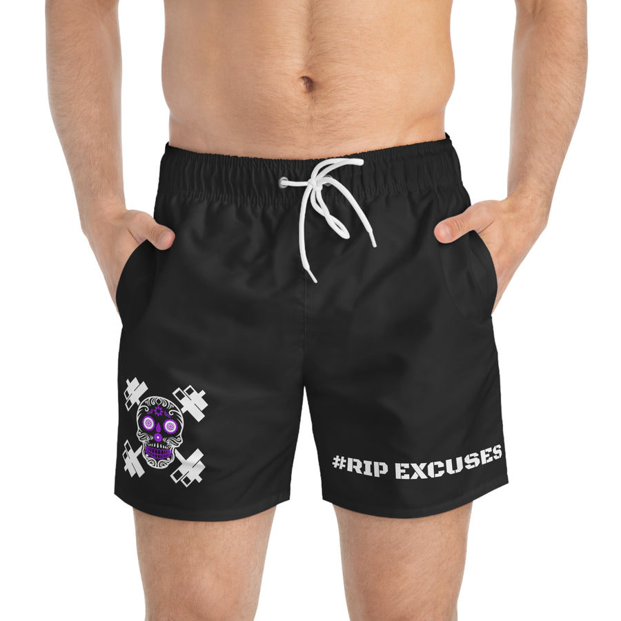 Men's Shorts - Purple Sugar Skull #RIP Excuses