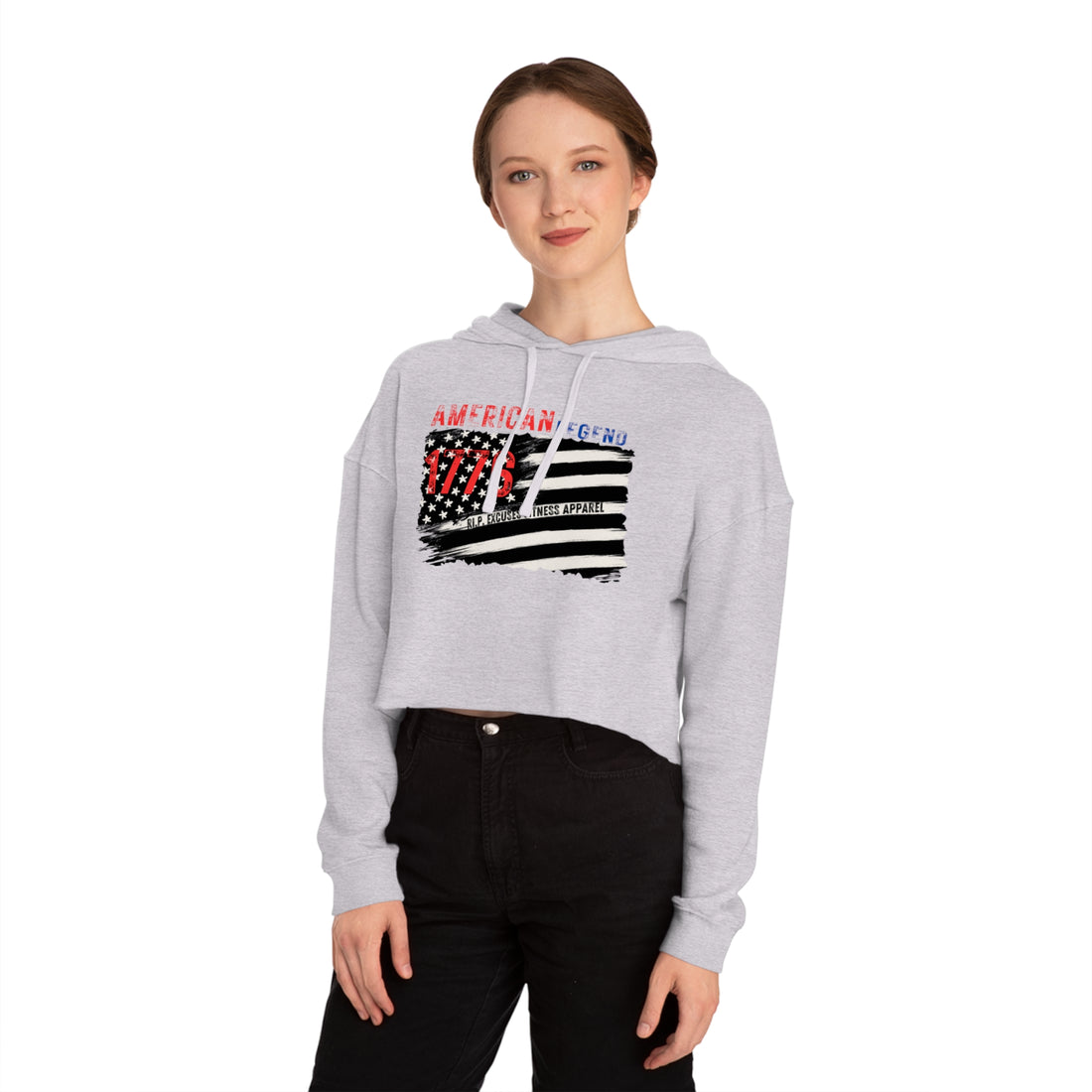 Women's Crop Hooded Sweatshirt - American Legend