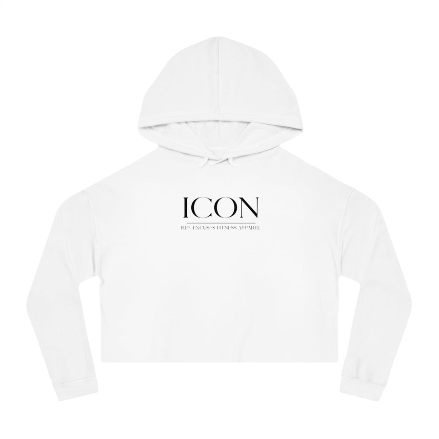 Women's Crop Hooded Sweatshirt - ICON