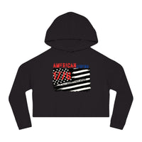 Women's Crop Hooded Sweatshirt - American Legend