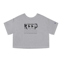 Champion Women's Crop Tee - Keep Fighting