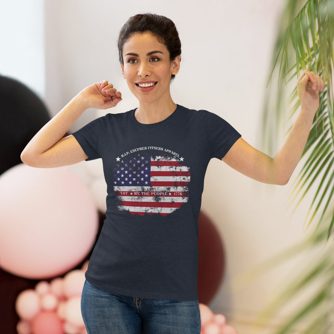 Women's Tri-blend Tee - Land of the Free