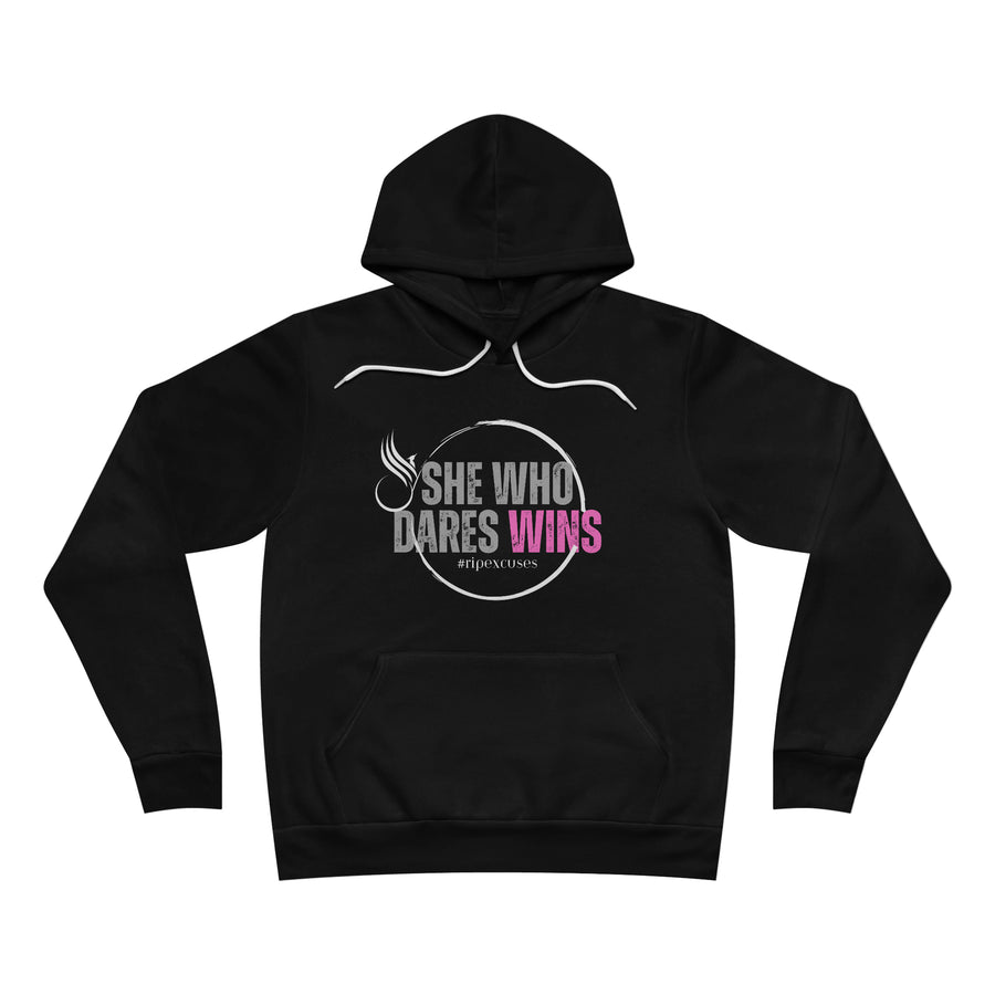 Unisex Fleece Pullover Hoodie - She Who Dares