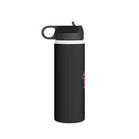 PINK RIBBON - Stainless Steel Water Bottle, Standard Lid