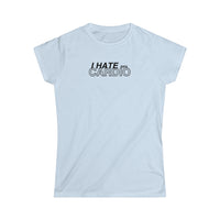 Women's Fitted Tee - I Hate Cardio