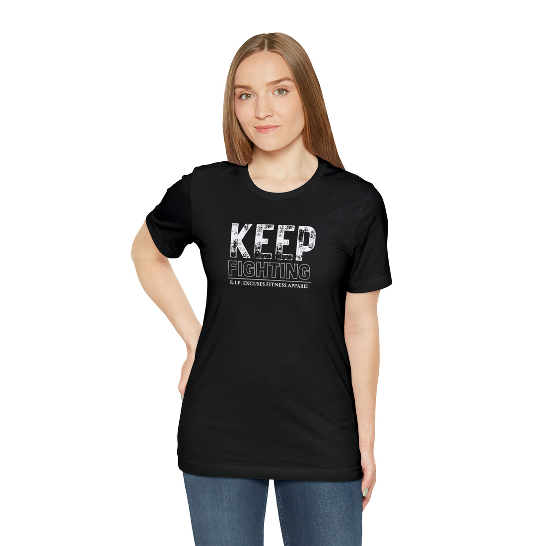 Unisex Cotton Tee - Keep Fighting