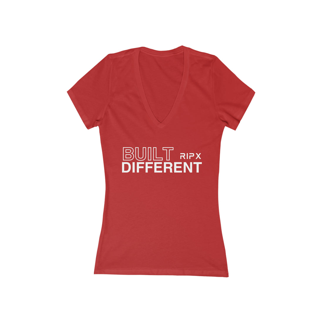 Women's V-neck Tee - Built Different