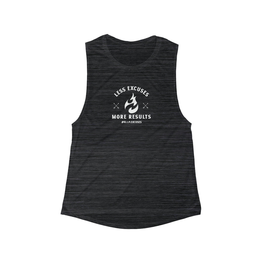 Women's Flowy Muscle Tank - Less Excuses