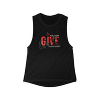 Women's Flowy Muscle Tank - Never Give Up