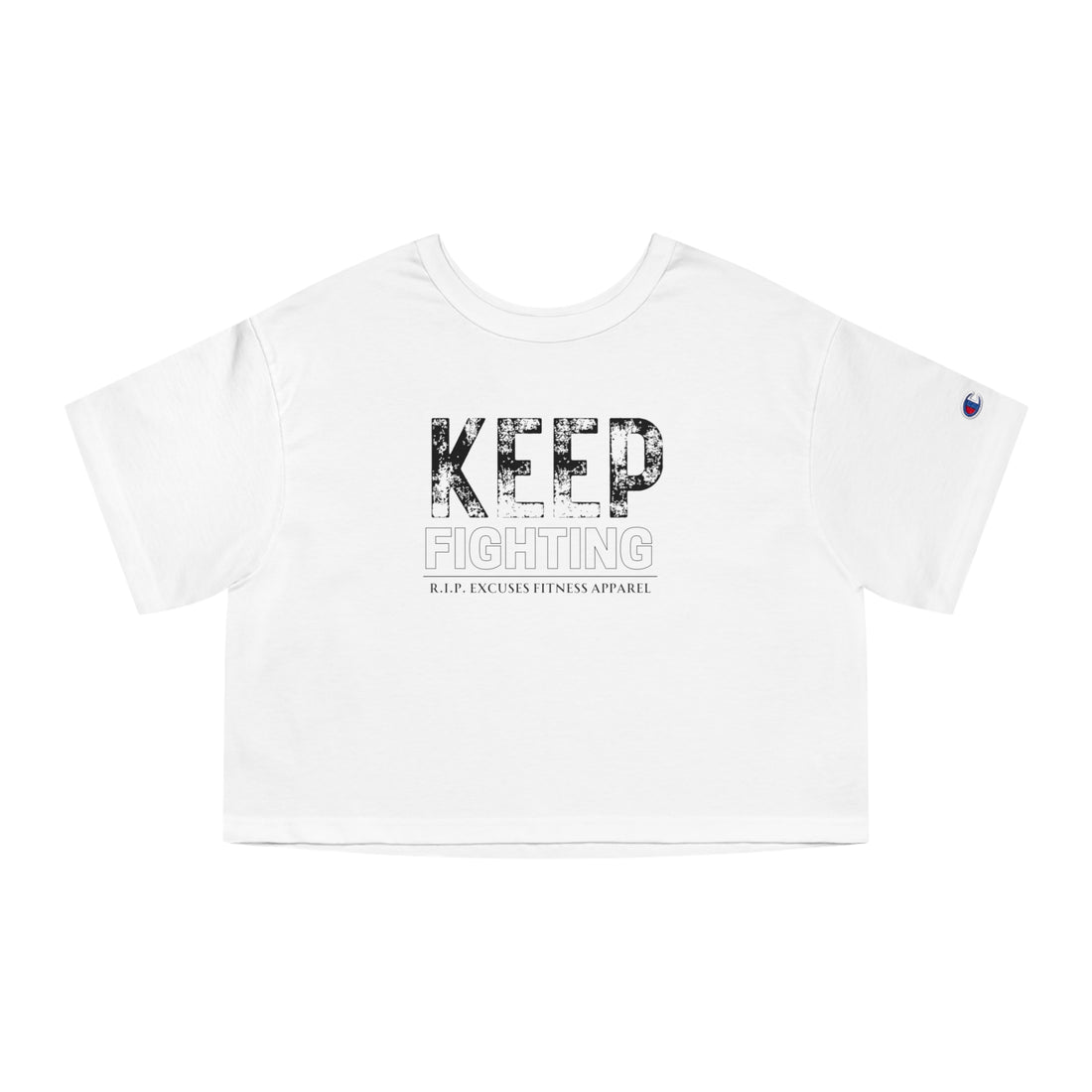 Champion Women's Crop Tee - Keep Fighting